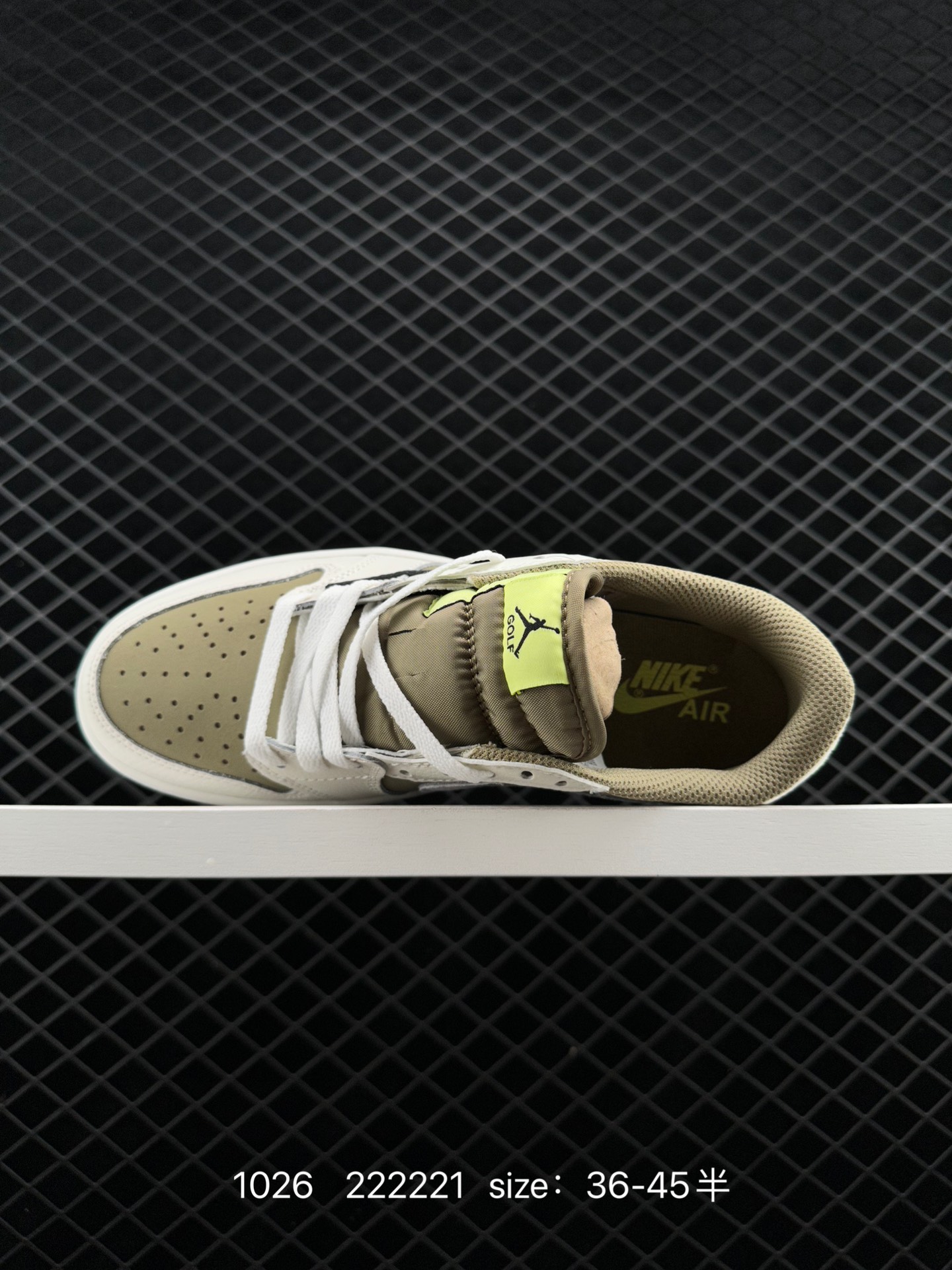 fragment design x Travis Scott x Nike Air Jordan 1 Low OG SP”Black/Green Toe“